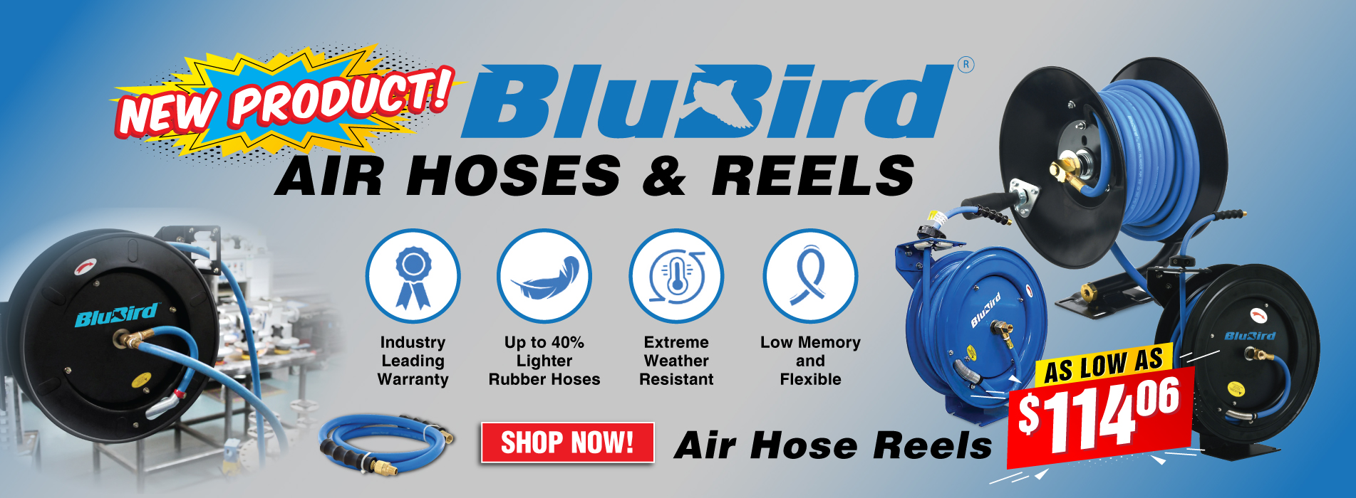 BluBird Air Hoses & Reels