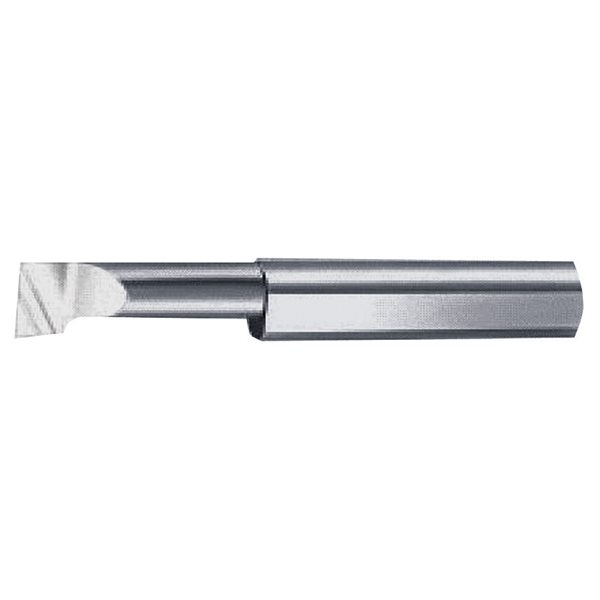 No Cutting Radius Solid Carbide Tool BB-360750SG 3/8 Shank Diameter Micro 100 2-1/2 Overall Length Right Hand Boring Tool 0.750 Maximum Bore Depth 0.090 Projection TiN Coated 0.360 Minimum Bore Diameter 