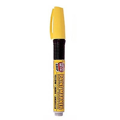 YELLOW PUMP PAINT MARKER WITH FIBER TIP