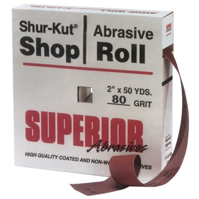 SHUR-KUT 2" 120 GRIT A/O SHOP ROLL