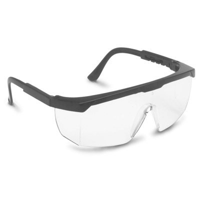 BOUTON SAFETY GLASSES BLACK/CLEAR