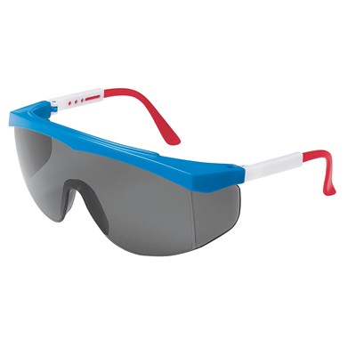 SS1 RED,WHITE,BLUE/GRAY SFTY GLASSES