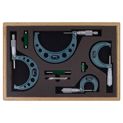 MTI 0-4IN .0001 OUTSIDE MICROMETER SET
