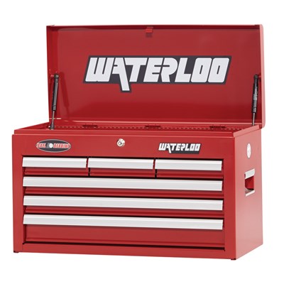 WATERLOO 26IN 6-DRAWER CHEST RED