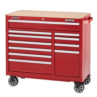 WATERLOO 41IN 11-DRAWER CABINET RED