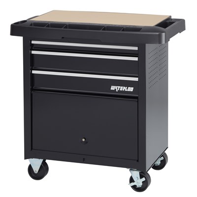 WATERLOO 3-DRAWER PROJECT CENTER BLACK