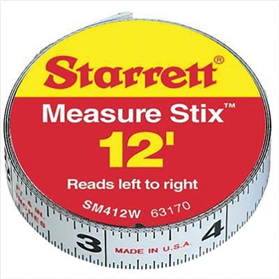 STARRETT SM44W 1/2X4FT ENG MEASURE STIX