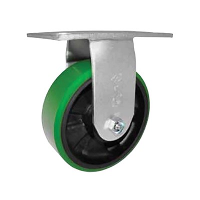 8IN RIGID HD POLY ON IRON WHEEL CASTER