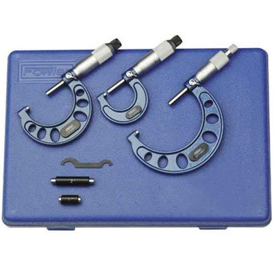 FOWLER 0-3IN OUTSIDE MICROMETER SET