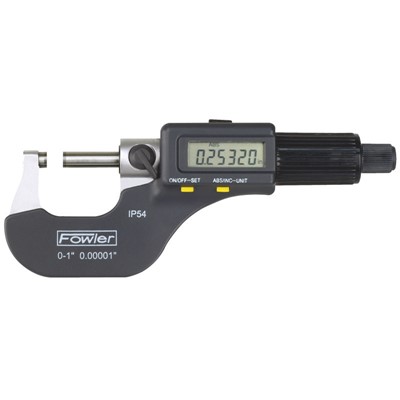 FOWLER 0-3IN. ELECTRONIC MICROMETER SET