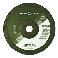 REX-CUT 7X7/8IN. 36 GRIT SIGMA GREEN TYP