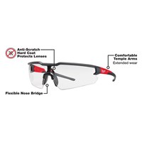 MILWAUKEE +1.0 CLEAR SAFETY GLASSES