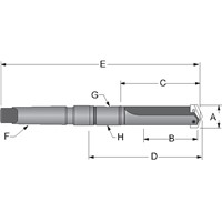 ALLIED T-A Y 2MT SHT SPADE DRILL HOLDER